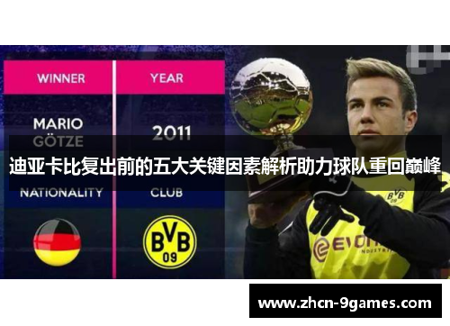 迪亚卡比复出前的五大关键因素解析助力球队重回巅峰